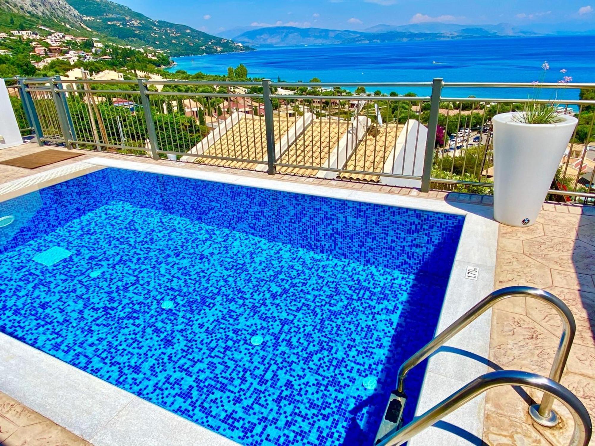 Luxury Villa Akti Barbati 2 With Private Pool By Dadovillas Pyrgi  Екстер'єр фото